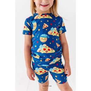 NWT Birdie Bean Bamboo Care Bears™ Bedtime Pizza 2-Piece PJ: SHORT 6T